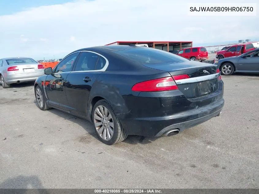 2009 Jaguar Xf Luxury VIN: SAJWA05B09HR06750 Lot: 40218085