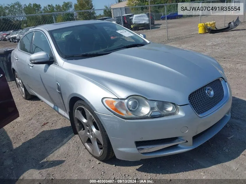 2009 Jaguar Xf Supercharged VIN: SAJWA07C491R35554 Lot: 40303487