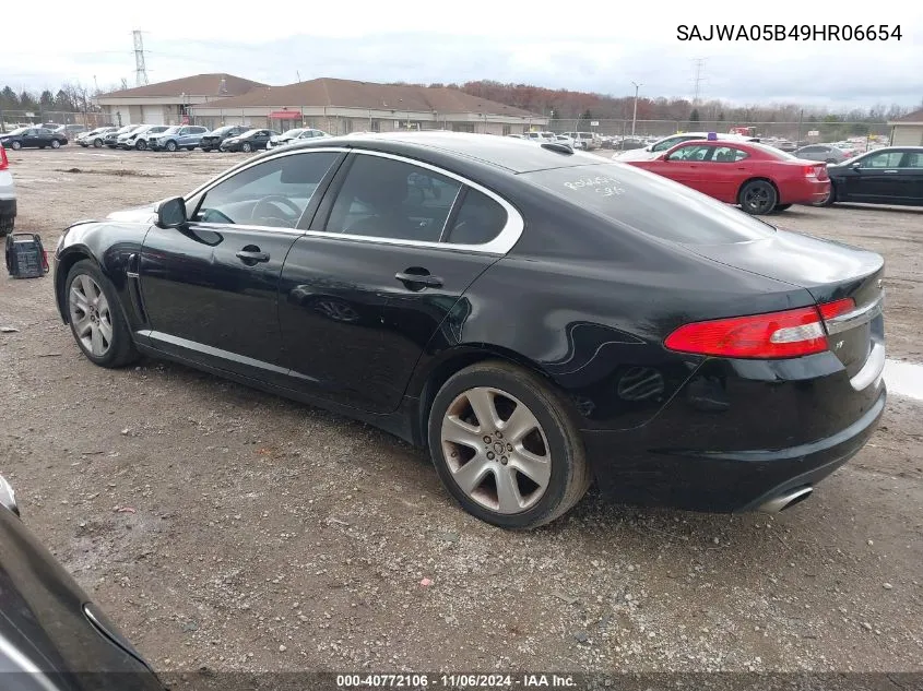 2009 Jaguar Xf Luxury VIN: SAJWA05B49HR06654 Lot: 40772106