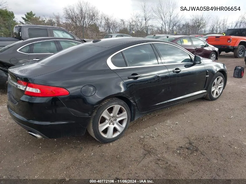 2009 Jaguar Xf Luxury VIN: SAJWA05B49HR06654 Lot: 40772106