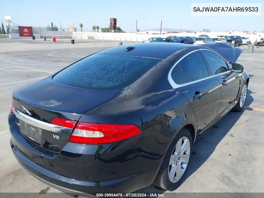 2010 Jaguar Xf VIN: SAJWA0FA7AHR69533 Lot: 39954478