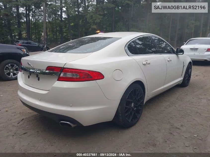 2010 Jaguar Xf Premium VIN: SAJWA0GB1ALR52196 Lot: 40337661