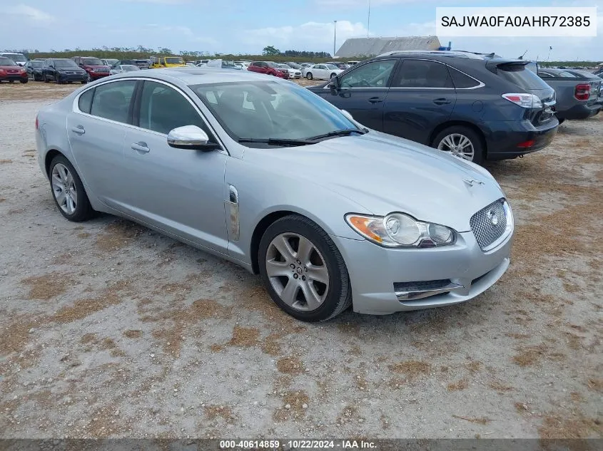 2010 Jaguar Xf VIN: SAJWA0FA0AHR72385 Lot: 40614859