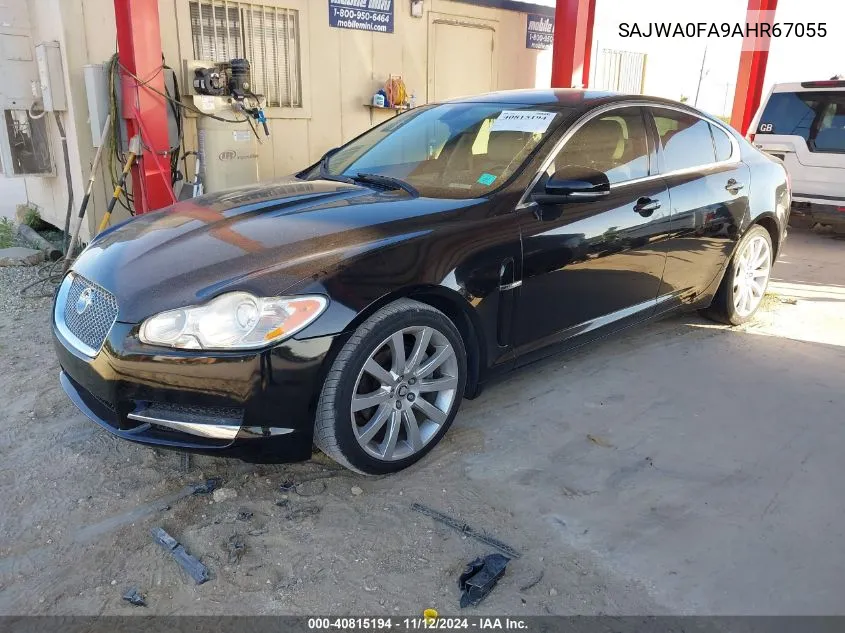 2010 Jaguar Xf VIN: SAJWA0FA9AHR67055 Lot: 40815194