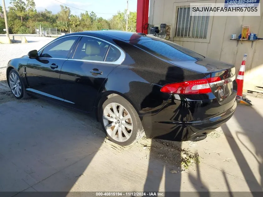 2010 Jaguar Xf VIN: SAJWA0FA9AHR67055 Lot: 40815194