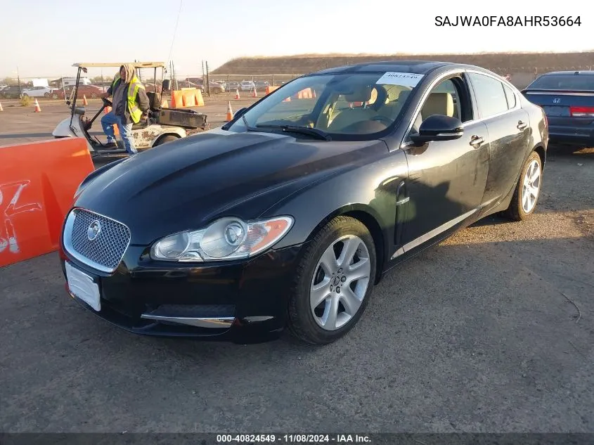 2010 Jaguar Xf VIN: SAJWA0FA8AHR53664 Lot: 40824549