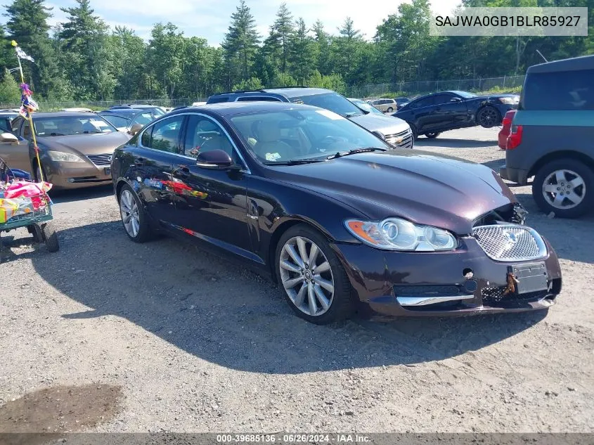 2011 Jaguar Xf Premium VIN: SAJWA0GB1BLR85927 Lot: 39685136