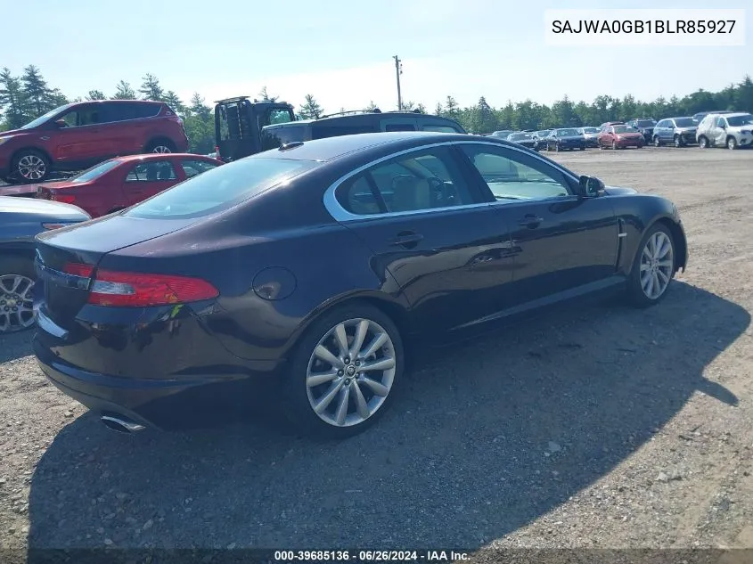 SAJWA0GB1BLR85927 2011 Jaguar Xf Premium