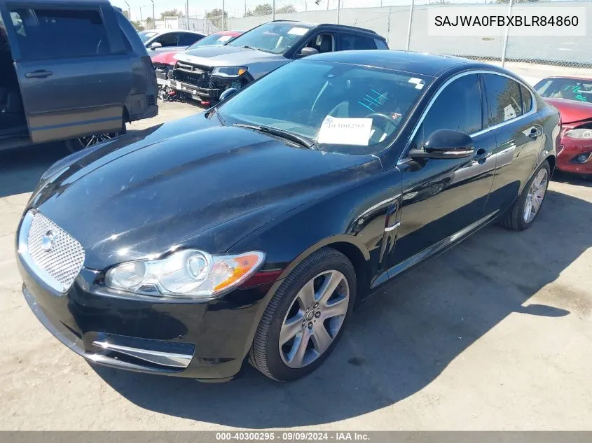 2011 Jaguar Xf VIN: SAJWA0FBXBLR84860 Lot: 40300295