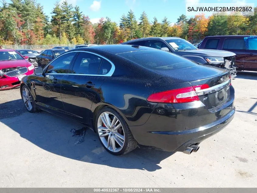 2011 Jaguar Xf Supercharged VIN: SAJWA0HE2BMR82862 Lot: 40532367