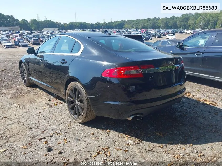 2011 Jaguar Xf Premium VIN: SAJWA0GBXBLR85683 Lot: 40561847