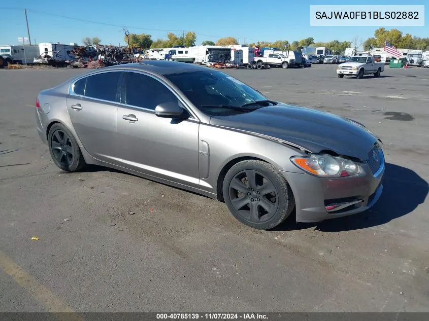 2011 Jaguar Xf VIN: SAJWA0FB1BLS02882 Lot: 40785139