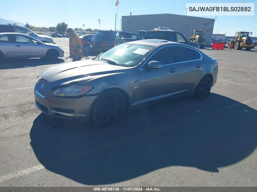 2011 Jaguar Xf VIN: SAJWA0FB1BLS02882 Lot: 40785139