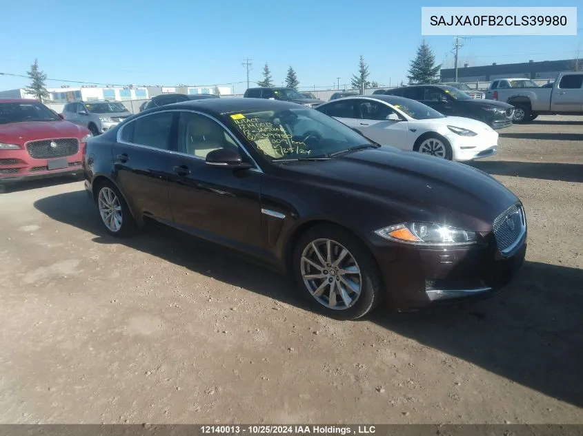 2012 Jaguar Xf VIN: SAJXA0FB2CLS39980 Lot: 12140013