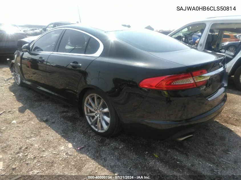 2012 Jaguar Xf Portfolio VIN: SAJWA0HB6CLS50814 Lot: 40000734