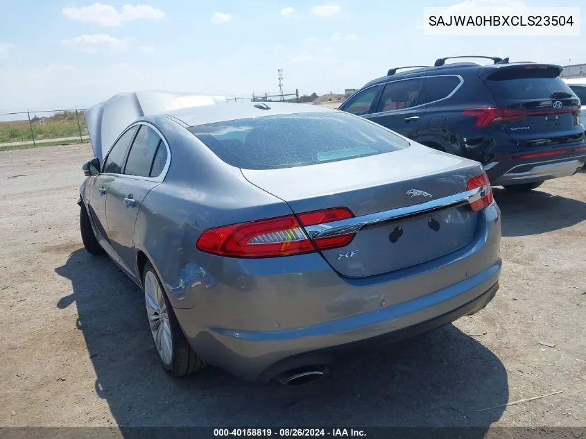 2012 Jaguar Xf Portfolio VIN: SAJWA0HBXCLS23504 Lot: 40158819