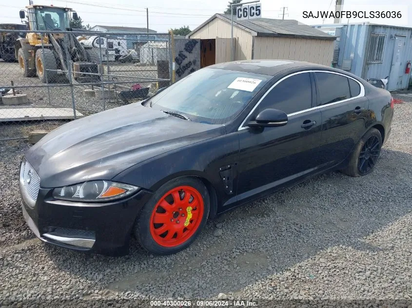 2012 Jaguar Xf VIN: SAJWA0FB9CLS36036 Lot: 40300026