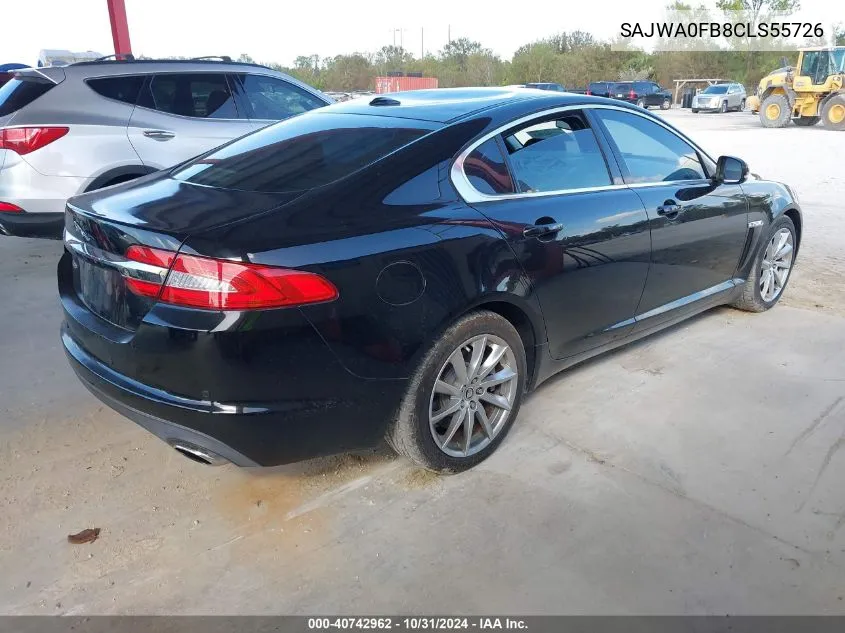 2012 Jaguar Xf VIN: SAJWA0FB8CLS55726 Lot: 40742962