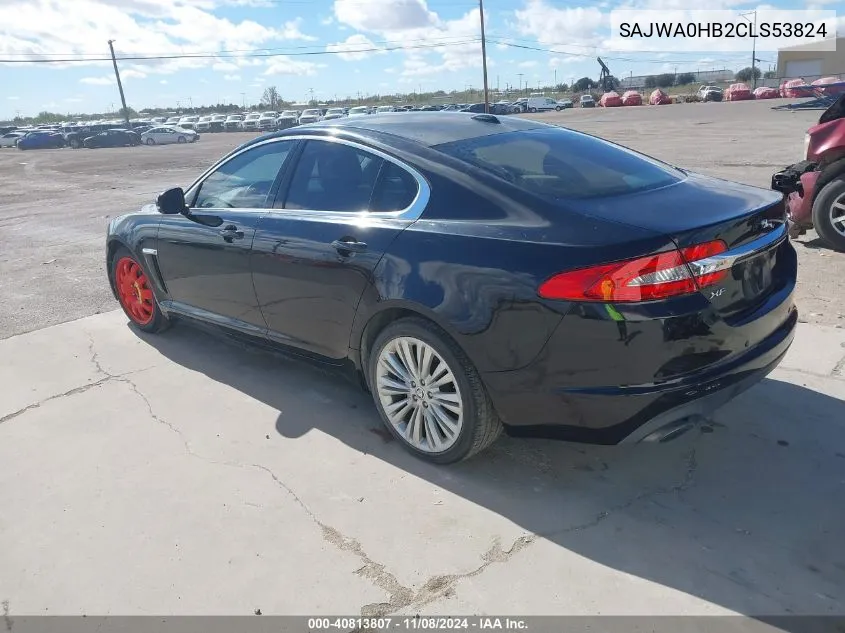 2012 Jaguar Xf Portfolio VIN: SAJWA0HB2CLS53824 Lot: 40813807