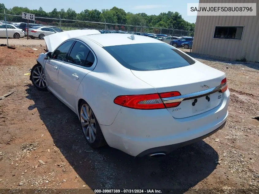 2013 Jaguar Xf V6 Sc VIN: SAJWJ0EF5D8U08796 Lot: 39987389