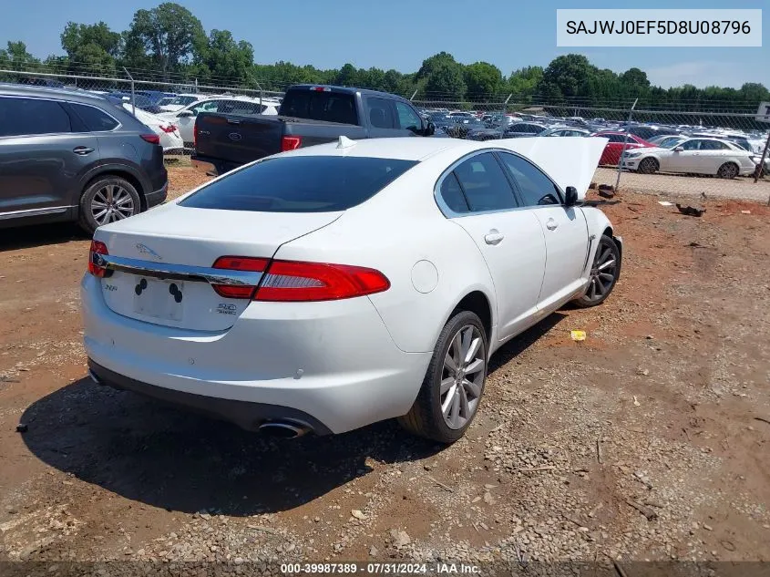 2013 Jaguar Xf V6 Sc VIN: SAJWJ0EF5D8U08796 Lot: 39987389