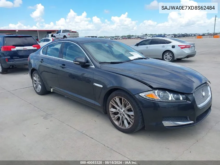 2013 Jaguar Xf V6 Sc VIN: SAJWA0E7XD8S62484 Lot: 40053320