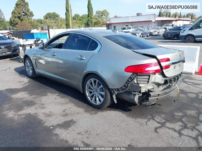 2013 Jaguar Xf I4 T VIN: SAJWA0ES8DPU06088 Lot: 40065081