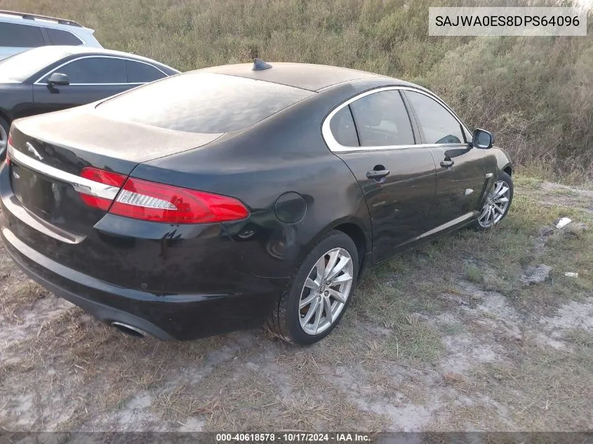 2013 Jaguar Xf I4 T VIN: SAJWA0ES8DPS64096 Lot: 40618578