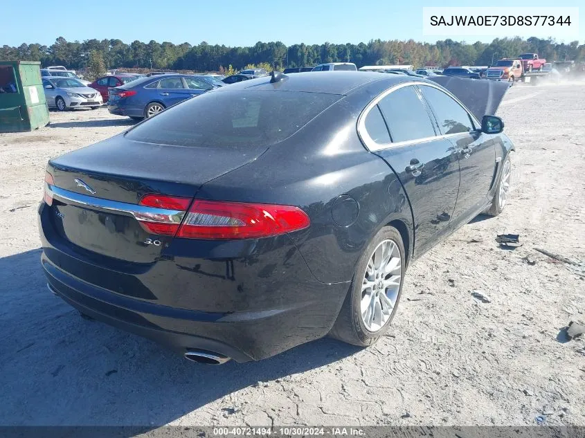 SAJWA0E73D8S77344 2013 Jaguar Xf V6 Sc