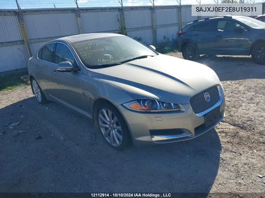 2014 Jaguar Xf VIN: SAJXJ0EF2E8U19311 Lot: 12112914