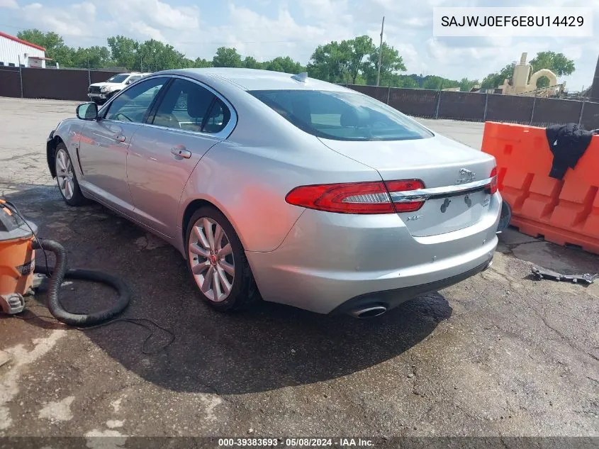 2014 Jaguar Xf V6 Sc VIN: SAJWJ0EF6E8U14429 Lot: 39383693