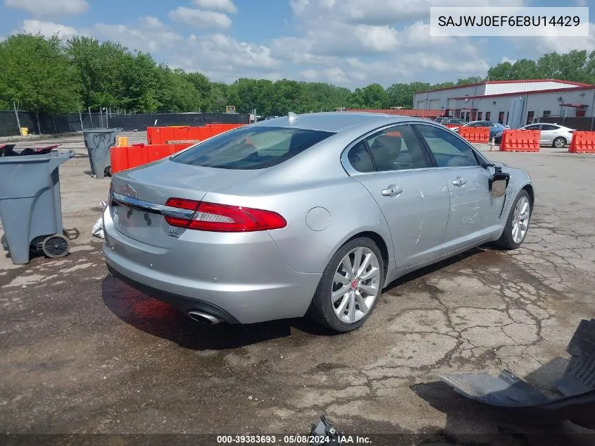 SAJWJ0EF6E8U14429 2014 Jaguar Xf V6 Sc