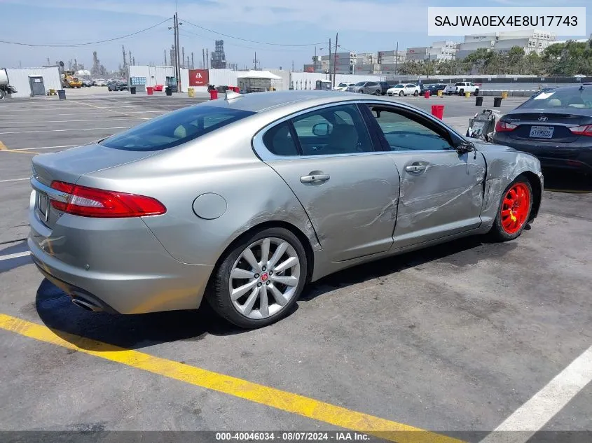 2014 Jaguar Xf V6 Sc VIN: SAJWA0EX4E8U17743 Lot: 40046034