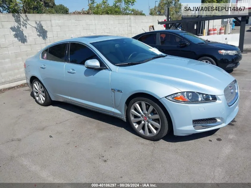 2014 Jaguar Xf I4 T VIN: SAJWA0ES4EPU14867 Lot: 40186297