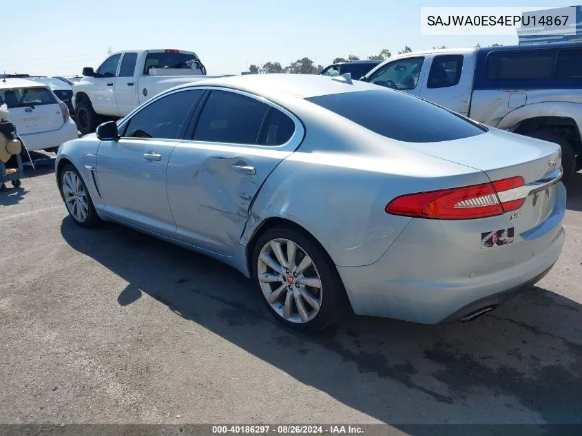 2014 Jaguar Xf I4 T VIN: SAJWA0ES4EPU14867 Lot: 40186297