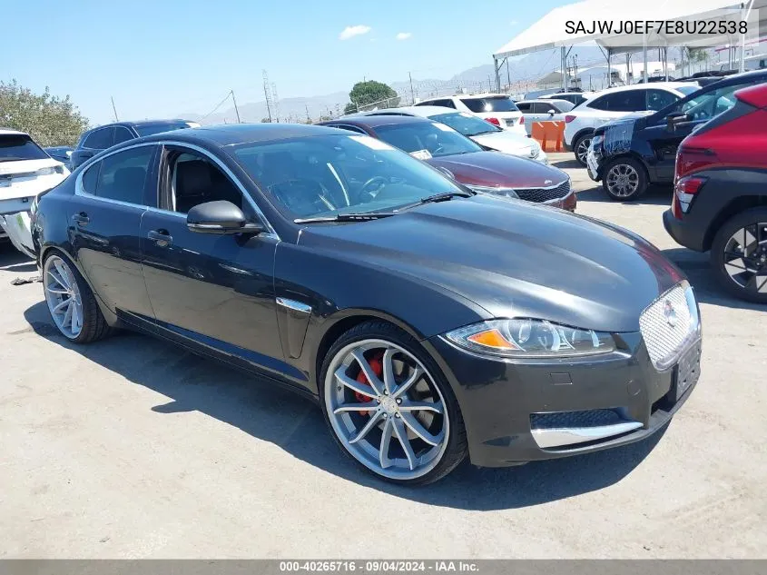 2014 Jaguar Xf V6 Sc VIN: SAJWJ0EF7E8U22538 Lot: 40265716