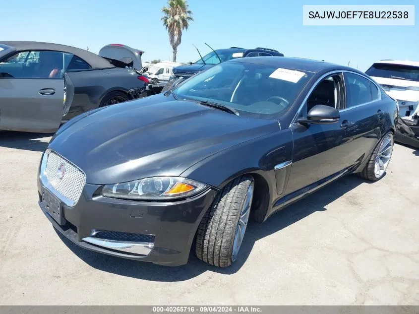 2014 Jaguar Xf V6 Sc VIN: SAJWJ0EF7E8U22538 Lot: 40265716