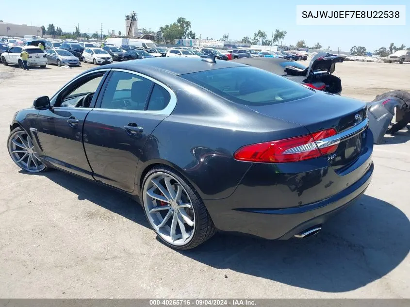 SAJWJ0EF7E8U22538 2014 Jaguar Xf V6 Sc