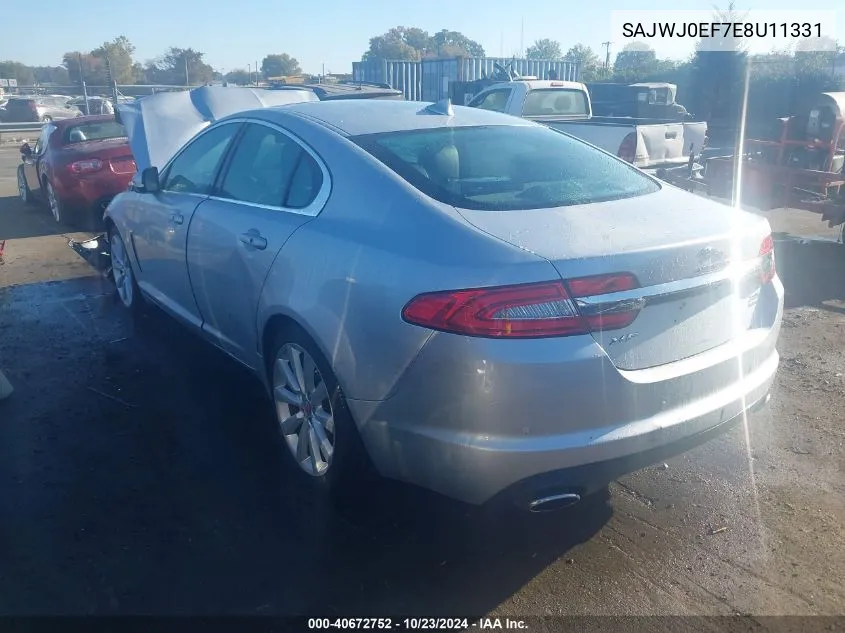 2014 Jaguar Xf V6 Sc VIN: SAJWJ0EF7E8U11331 Lot: 40672752