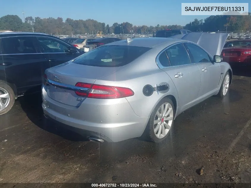 2014 Jaguar Xf V6 Sc VIN: SAJWJ0EF7E8U11331 Lot: 40672752