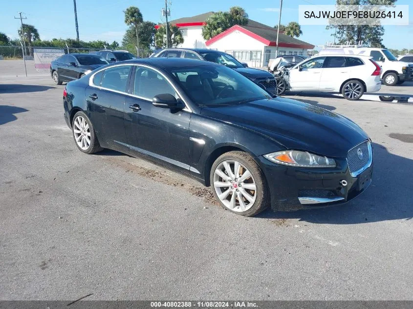 2014 Jaguar Xf V6 Sc VIN: SAJWJ0EF9E8U26414 Lot: 40802388