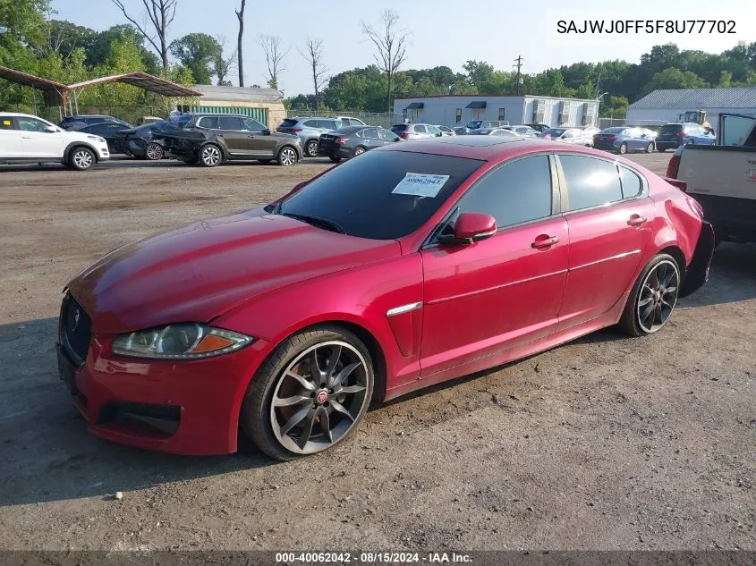 2015 Jaguar Xf 3.0 Sport Awd VIN: SAJWJ0FF5F8U77702 Lot: 40062042