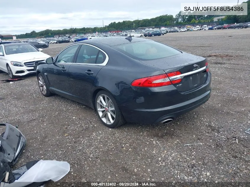 2015 Jaguar Xf 3.0 Sport Awd VIN: SAJWJ0FF5F8U54386 Lot: 40132402