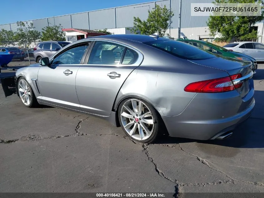 2015 Jaguar Xf 3.0 Portfolio/3.0 Sport VIN: SAJWA0F72F8U61465 Lot: 40156421