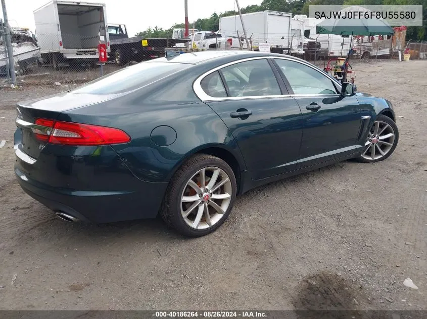 2015 Jaguar Xf 3.0 Portfolio/3.0 Sport VIN: SAJWJ0FF6F8U55580 Lot: 40186264