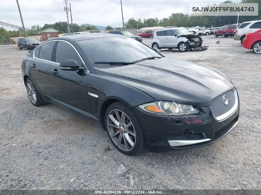 2015 Jaguar Xf 3.0 Portfolio/3.0 Sport VIN: SAJWJ0FF9F8U64743 Lot: 40294235