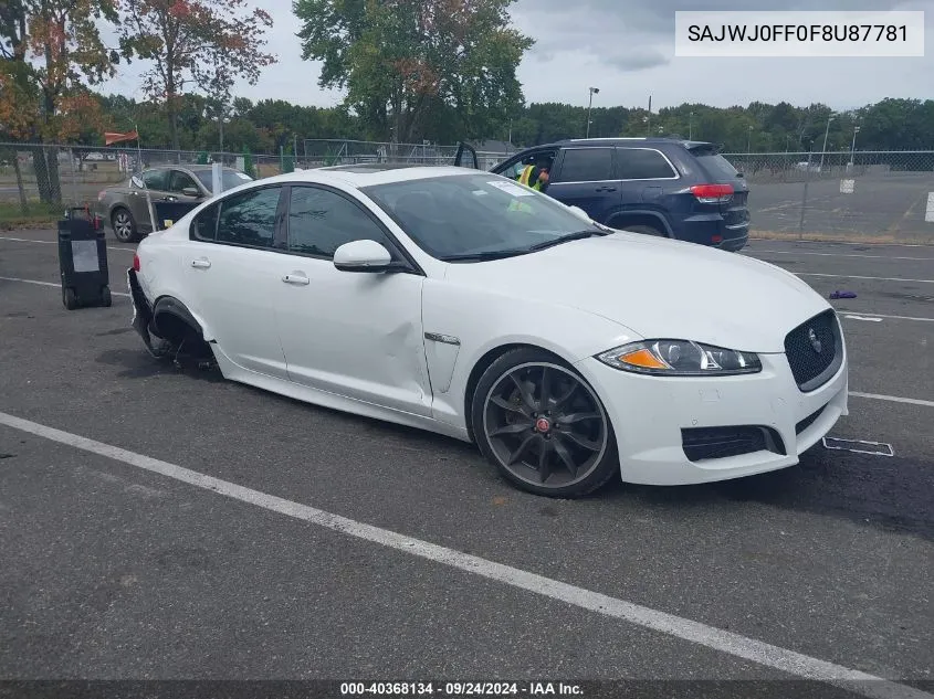 2015 Jaguar Xf 3.0 Portfolio/3.0 Sport VIN: SAJWJ0FF0F8U87781 Lot: 40368134