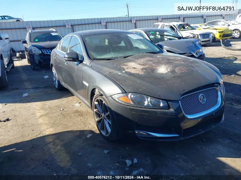 2015 Jaguar Xf 3.0 Sport Awd VIN: SAJWJ0FF9F8U64791 Lot: 40576212