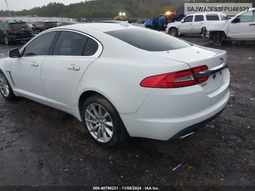 2015 Jaguar Xf 2.0T Premium VIN: SAJWA0FS3FPU48539 Lot: 40798231