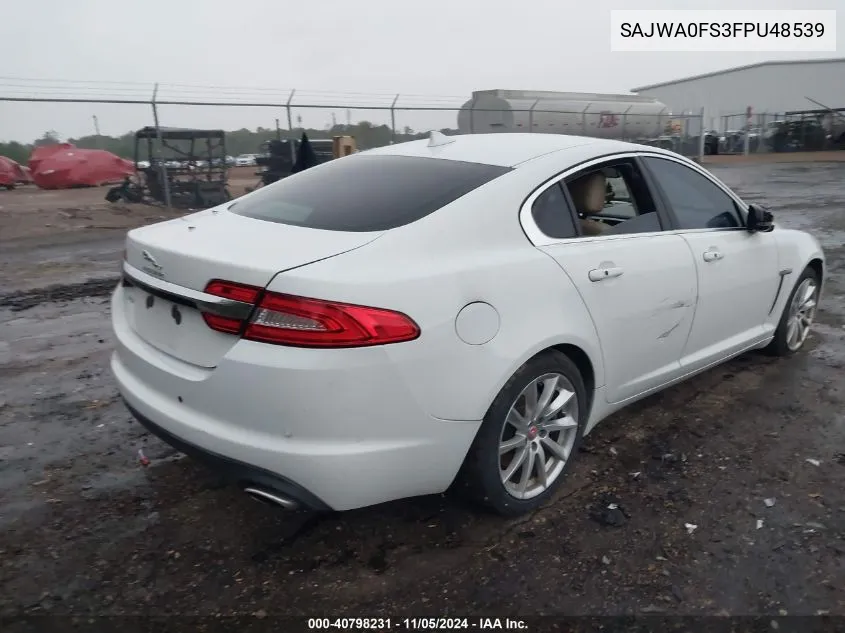 2015 Jaguar Xf 2.0T Premium VIN: SAJWA0FS3FPU48539 Lot: 40798231